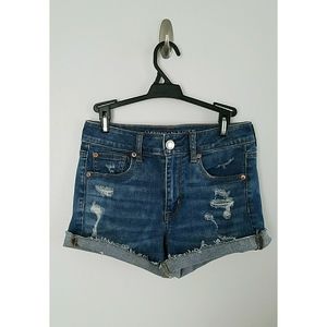 American Eagle High Wasted Jean Shorts